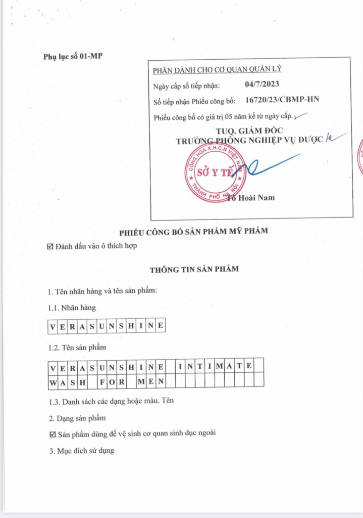 Dược phẩm VERA SUNSHINE