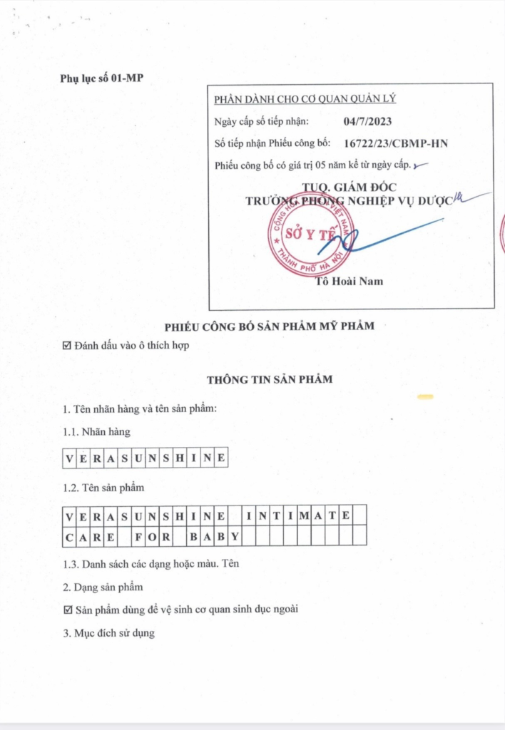 Dược phẩm VERA SUNSHINE