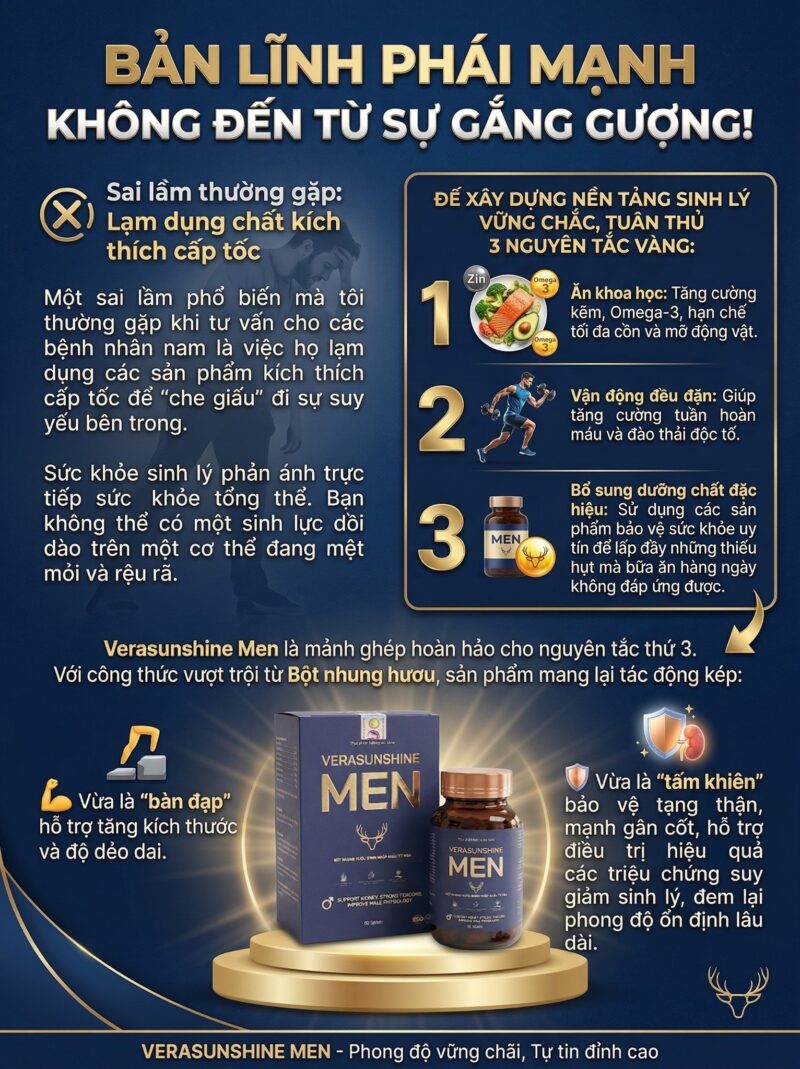 Verasunshine Men - Bản lĩnh phải mạnh không đến từ sự gắng gượng