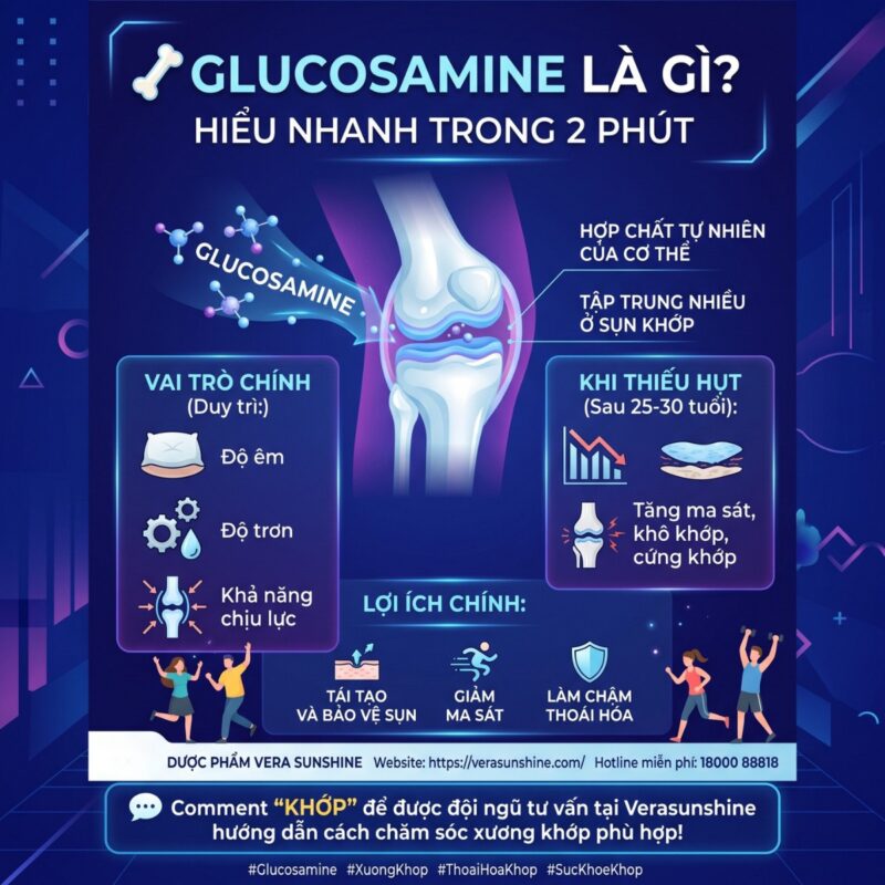  Glucosamine hợp chất tự nhiên của cơ thể - Verasunshine Glucosamine 