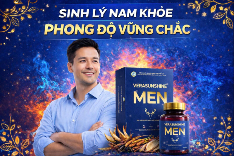 Verasunshine Men giúp cải thiện ham muốn, tăng cường khả năng sinh lý