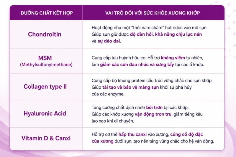 Verasunshine Glucosamine bổ sung sưỡng chất cho người trung niên