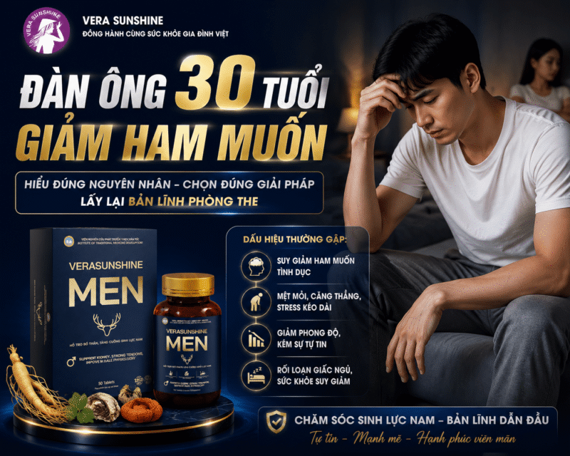Đàn ông 30 tuổi giảm ham muốn