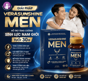 Giải pháp Verasunshine Men hỗ trợ tăng cường sinh lực nam giới tuổi 30+