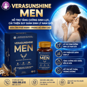 Verasunshine Men – Hỗ trợ tăng cường sinh lực, cải thiện suy giảm sinh lý nam giới