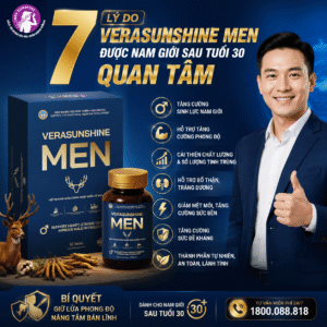 7 lý do Verasunshine Men được nam giới sau tuổi 30 quan tâm