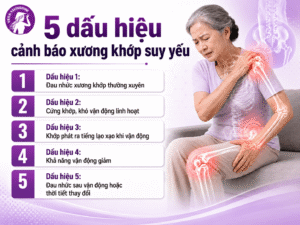 5 dấu hiệu cảnh báo xương khớp suy yếu