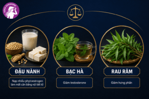 Đậu nành, bạc hà, rau răm làm mất cân bằng nội tiết tố