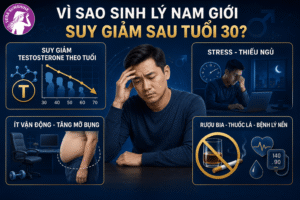Sinh lý nam giới suy giảm sau tuổi 30: Nguyên nhân do đâu?