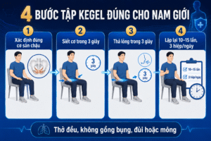 Các bước tập Kegel cho nam giới