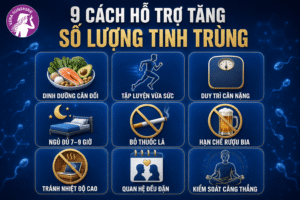 cách tăng số lượng tinh trùng