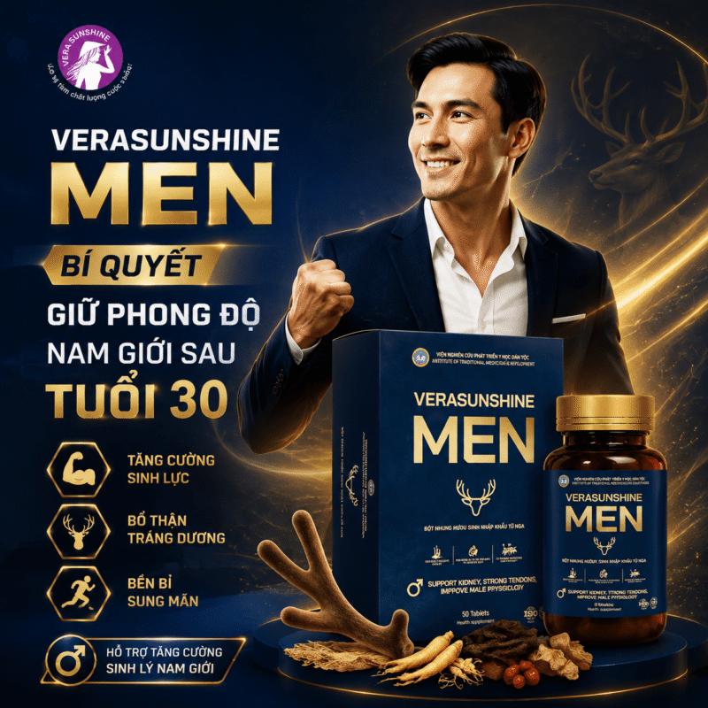 Verasunshine Men – Bí quyết giữ phong độ nam giới sau tuổi 30