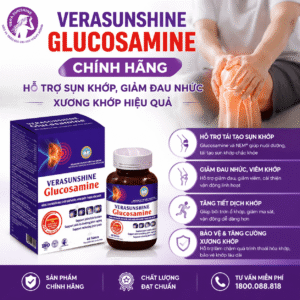 Verasunshine Glucosamine chính hãng: Hỗ trợ sụn khớp, giảm đau nhức xương khớp hiệu quả