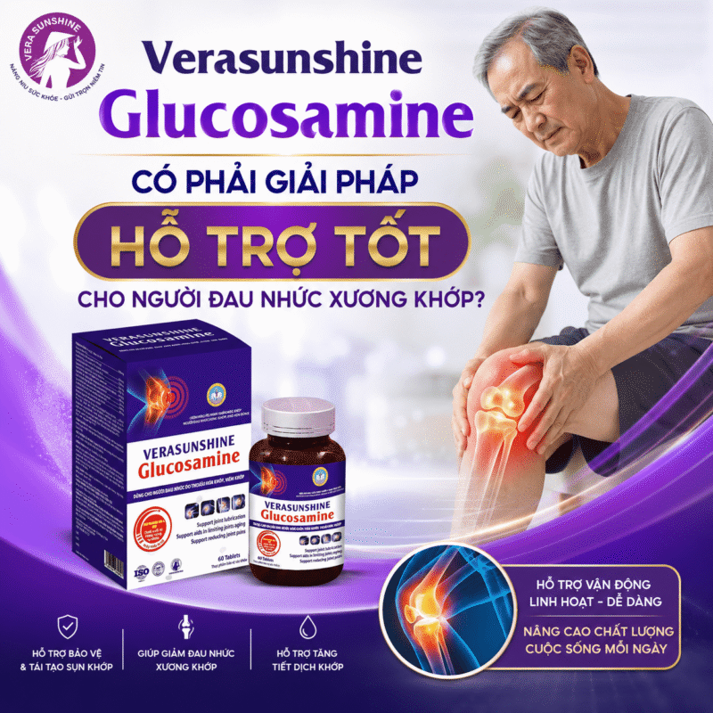 Verasunshine Glucosamine có phải giải pháp hỗ trợ tốt cho người đau nhức xương khớp?