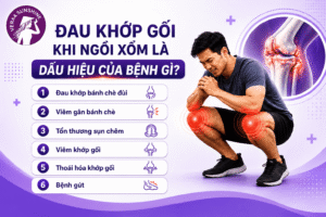 Đau khớp gối khi ngồi xổm là dấu hiệu của bệnh gì?