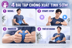 4 bài tập chống xuất tinh sớm