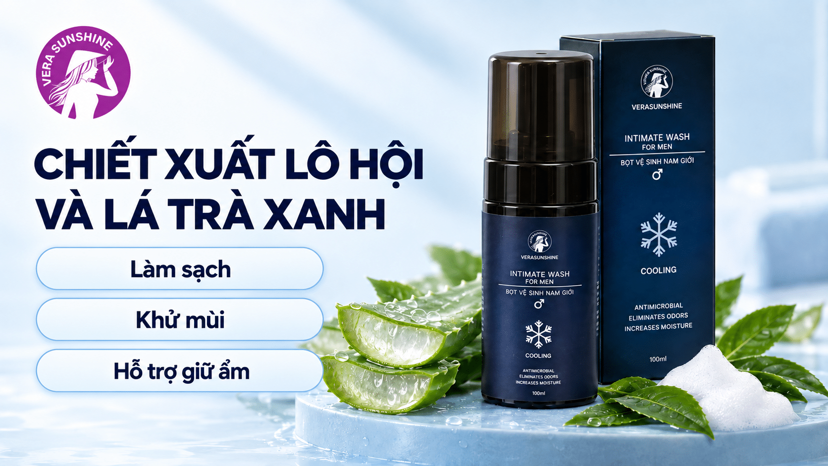 Bọt vệ sinh nam giới Verasunshine