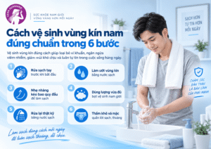 Vệ sinh vùng kín nam đúng cách
