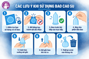 Các lưu ý khi dùng bao cao su