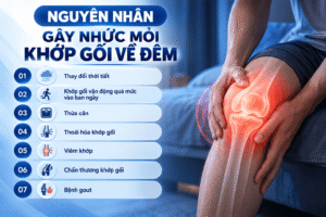 Nguyên nhân gây nhức mỏi khớp gối về đêm