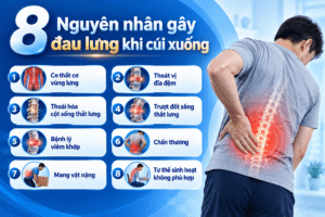 8 nguyên nhân gây đau lưng khi cúi xuống