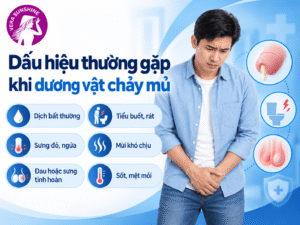 Dấu hiệu dương vật chảy mủ