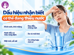 Dấu hiệu nhận biêt cơ thể đang thiếu nước